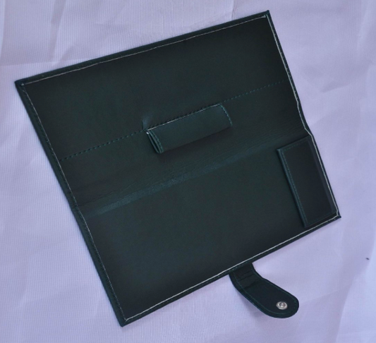 Henselite Large Leather Scorecard Holder with Magnetic Clip